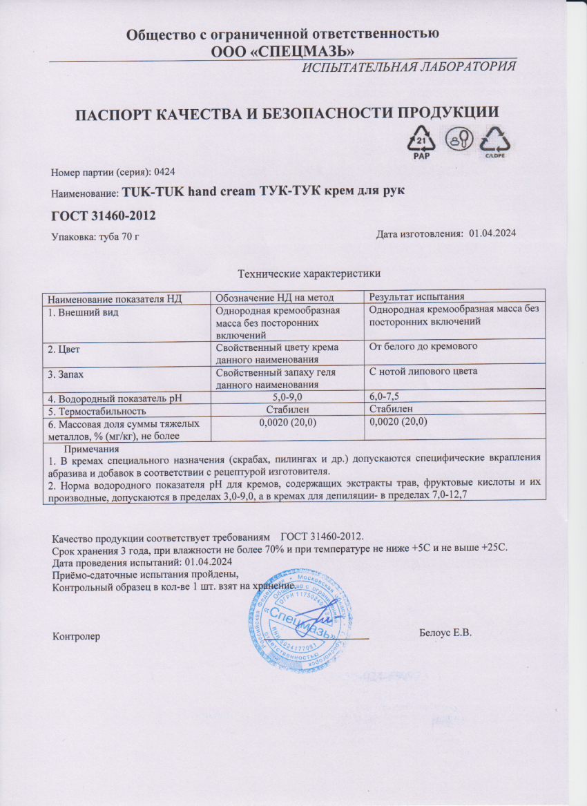 Паспорт №042024